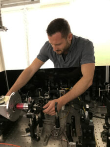 Matthias Wurdack in the lab